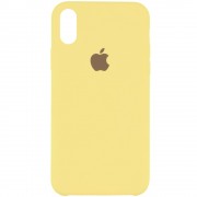 Чохол для iPhone X/XS Silicone Case (AA) (Золотий / Gold)