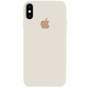 Чохол для iPhone X/XS Silicone Case (AA) (Бежевий / Antigue White)