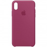 Чохол для iPhone X/XS Silicone Case (AA) (Малиновий / Pomegranate)