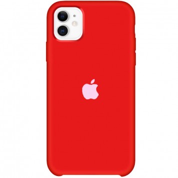 Чохол для iPhone 11 Silicone Case (AA) (Червоний / Dark Red)
