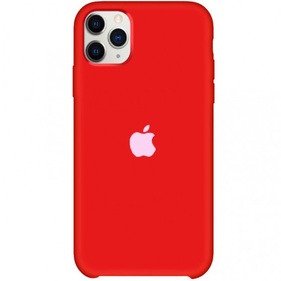 Чохол Silicone Case (AA) для Apple iPhone 11 Pro (5.8"") (Червоний / Dark Red)