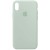 Чохол для iPhone XS Max Silicone Case Full Protective (AA) (Бірюзовий/Beryl)