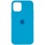 Чехол для iPhone 12 Pro / 12 Silicone Case Full Protective (AA) (Голубой / Blue)