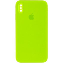 Чехол Silicone Case Square Full Camera Protective (AA) для Apple iPhone XS (5.8"")