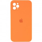 Чохол Silicone Case Square Full Camera Protective (AA) для Apple iPhone 11 Pro (5.8"") (Помаранчевий / Papaya)