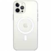 Чехол для iPhone 12 Pro / 12 Clear Case MagSafe (АА) (Прозрачный)