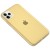 Силиконовый матовый полупрозрачный чехол для iPhone 11 Pro (5.8") (Желтый / Yellow)
