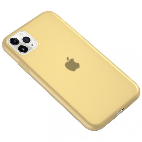 Силіконовий матовий напівпрозорий чохол для iPhone 11 Pro (5.8") (Жовтий / Yellow)