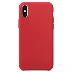 Чехол для Apple iPhone XS Max (6.5") Silicone Case without Logo (AA) (Красный / Red)