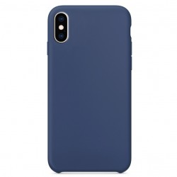 Чехол для Apple iPhone XS Max (6.5") Silicone Case without Logo (AA) (Синий / Blue Cobalt)