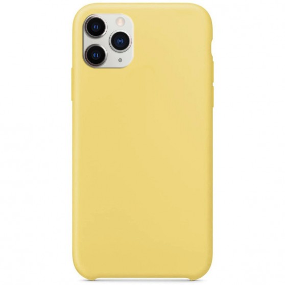 Чохол для Apple iPhone 11 Pro Max (6.5") Silicone Case without Logo (AA) (Жовтий / Yellow)