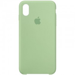 Чохол для iPhone XS Max - Silicone Case (AA) (Зелений / Pistachio)