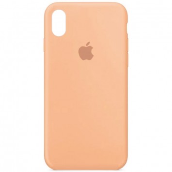 Чохол для iPhone X/XS Silicone Case Full Protective (AA) (Помаранчевий / Cantaloupe)