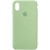 Чохол для iPhone X/XS Silicone Case Full Protective (AA) (Зелений / Pistachio)