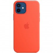 Чохол для iPhone 11 Silicone Case Full Protective (AA) (Помаранчевий / Electric Orange)