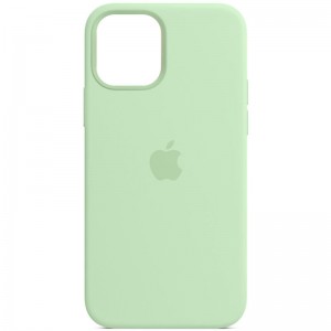 Чохол для iPhone 11 Pro Max Silicone Case Full Protective (AA) (Зелений / Pistachio)