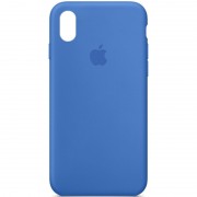 Чохол для iPhone XS Max - Silicone Case Full Protective (AA) (Синій / Capri Blue)