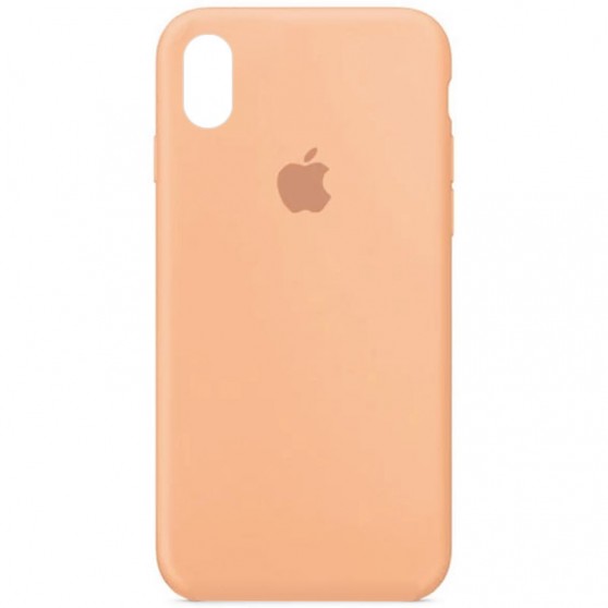 Чохол для iPhone XR Silicone Case Full Protective (AA) (Помаранчевий / Cantaloupe)