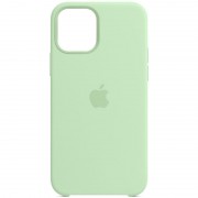 Чохол для iPhone 12 Pro Max Silicone Case (AA) (Зелений / Pistachio)