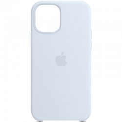 Чехол Silicone Case (AA) для Apple iPhone 12 Pro Max, (Голубой / Cloud Blue