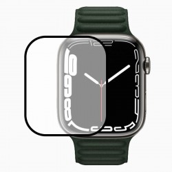 Полімерна плівка для Apple watch Series 7 41mm 3D (full glue) (тех.пак) (Чорний)