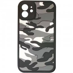 Чехол для iPhone 12 TPU+PC Army Collection (Серый)