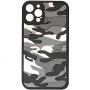 Чохол для iPhone 12 Pro Max TPU+PC Army Collection (Сірий)