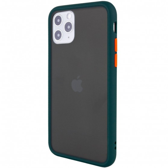 TPU + PC чохол для iPhone 11 Pro (5.8") LikGus Maxshield (Синьо-зелений / Marine Blue)