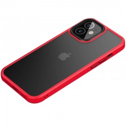 TPU+PC чехол Metal Buttons для Apple iPhone 12 mini (5.4"") (Красный)
