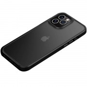 TPU+PC чохол для iPhone 12 Pro / 12 Metal Buttons (Чорний)