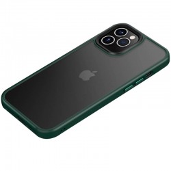 TPU+PC чохол для iPhone 12 Pro Max Metal Buttons (Зелений)