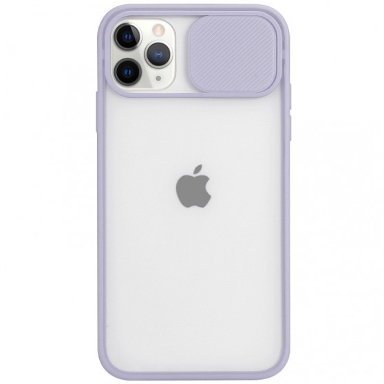 Чохол для iPhone 12 Pro Max Camshield mate TPU зі шторкою для камери (Бузковий)