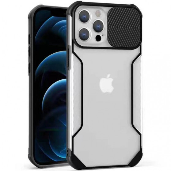 Чохол для iPhone 11 Pro Camshield matte Ease TPU зі шторкою (Чорний)