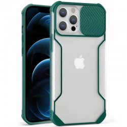 Чехол для iPhone 11 Pro Max Camshield matte Ease TPU со шторкой (Зеленый)