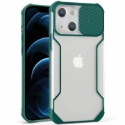 Чохол для iPhone 13 Camshield matte Ease TPU зі шторкою (Зелений)
