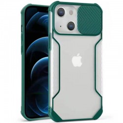 Чохол для iPhone 13 Camshield matte Ease TPU зі шторкою (Зелений)