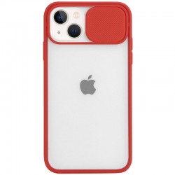 Чехол для iPhone 13 Camshield mate TPU со шторкой для камеры (Красный)