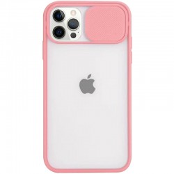 Чехол для iPhone 13 Pro Max Camshield mate TPU со шторкой для камеры (Розовый)