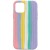 Чохол для iPhone 13 Silicone case Full Braided (Рожевий / Бузковий)