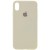 Чехол Silicone Case Full Protective (AA) для Apple iPhone XS Max (6.5"") (Бежевый / Antigue White)