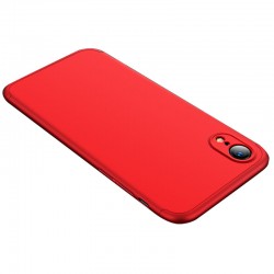 Пластиковая накладка для iPhone XR GKK LikGus 360 градусов (opp) (Красный)