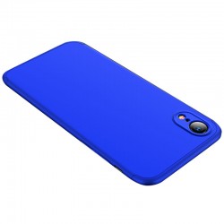 Пластиковая накладка для iPhone XR GKK LikGus 360 градусов (opp) (Синий)