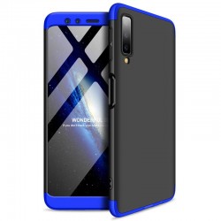 Пластиковая накладка для Samsung Galaxy A50 (A505F) / A50s / A30s GKK LikGus 360 градусов (opp) (Черный / Синий)