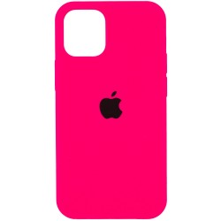Чохол Silicone Case Full Protective (AA) для Apple iPhone 12 Pro / 12 (6.1) (Рожевий / Barbie pink)