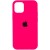 Чехол Silicone Case Full Protective (AA) для Apple iPhone 12 Pro / 12 (6.1"") (Розовый / Barbie pink)