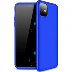 Пластиковая накладка для iPhone 11 GKK LikGus 360 градусов (opp) (Синий)