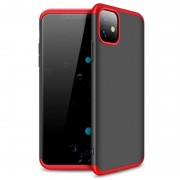 Пластикова накладка для iPhone 11 GKK LikGus 360 градусів (opp) (Чорний/Червоний)