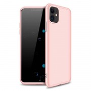 Пластикова накладка для iPhone 11 GKK LikGus 360 градусів (opp) (Рожевий / Rose gold)