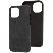 Шкіряний чохол для Apple iPhone 13 Croco Leather (Black)