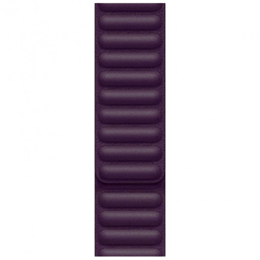 Кожаный ремешок для Apple watch 38/40/41 mm (Series SE/7/6/5/4/3/2/1) Leather Link (Бордовый / Dark Cherry)